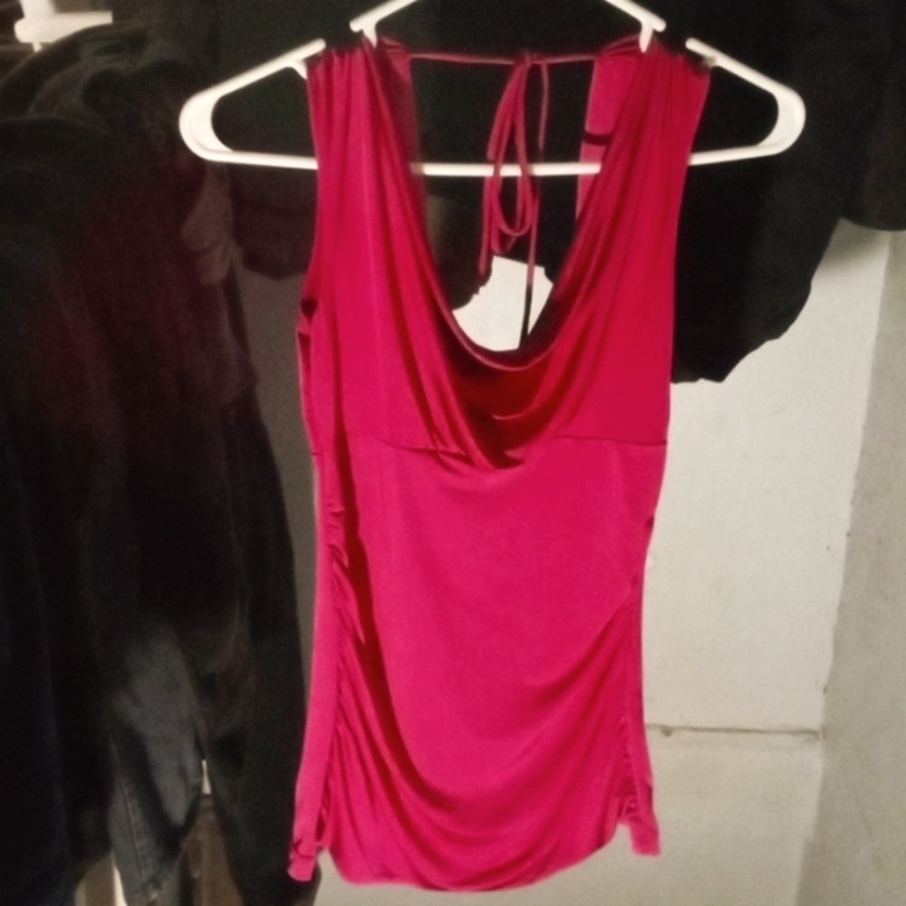 Small Pink silky shirt
